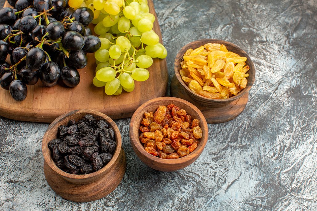 Properties of raisins: they know it from the Middle East to the heart of Europe